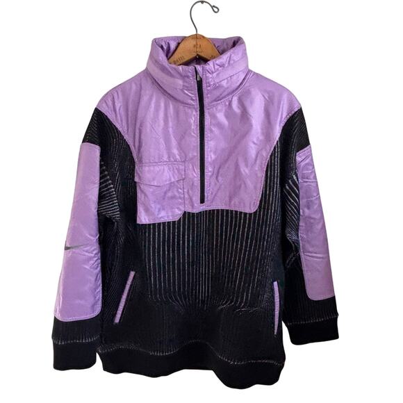 Nike Women's City Ready 1/4-Zip Training Jacket Violet and Black Athletic XS - Picture 2 of 12
